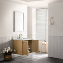 James Martin Laurent 30" Dual Mount Single Bathroom Vanity, Light Natural Oak