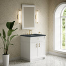 James Martin Bellshire 30" Single Bathroom Vanity, Bright White