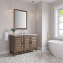 James Martin Portland 48" Single Bathroom Vanity, Whitewashed Walnut