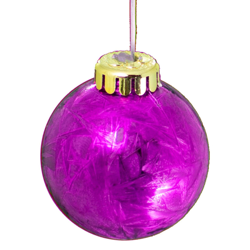 Fuscia Pink Ball Ornaments