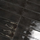 Fusion Antracite Polished Zellige Look Porcelain Tiles 2 1/2x10