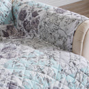 Reversible Floral Patchwork Furniture Protector - Maribel Collection by Great Bay Home