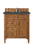 James Martin Brittany 30" Single Bathroom Vanity, Saddle Brown