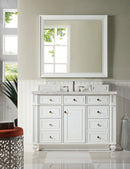 James Martin Bristol 48" Single Bathroom Vanity, Bright White