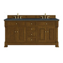 James Martin Brookfield 72" Double Bathroom Vanity, Honey Oak