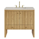 James Martin Hudson 36" Single Bathroom Vanity, Light Natural Oak
