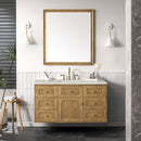 James Martin Laurent 48" Dual Mount Single Bathroom Vanity, Light Natural Oak