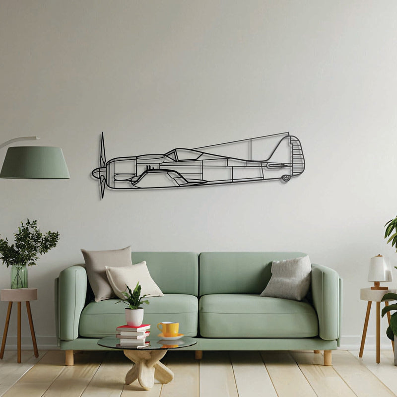 FW190A Metal Aircraft Wall Art - NCP0427