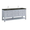 James Martin Breckenridge 72" Double Bathroom Vanity, Serenity Blue