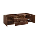 James Martin Amberly 72" Dual Mount Double Bathroom Vanity, Mid-Century Walnut