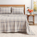Turkish Cotton Flannel Sheet Set - Plaid & Stripe Collection by Great Bay Home