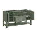 James Martin Breckenridge 60" Double Bathroom Vanity, Smokey Celadon