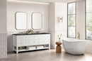 James Martin Breckenridge 72" Double Bathroom Vanity, Bright White