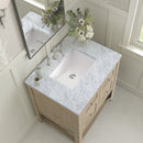 James Martin Breckenridge 30" Single Bathroom Vanity, Whitewashed Oak
