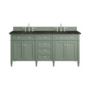 James Martin Brittany 72" Double Bathroom Vanity, Smokey Celadon