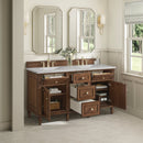 James Martin Lorelai 60" Double Bathroom Vanity, Mid-Century Walnut
