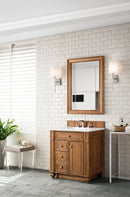 James Martin Bristol 30" Single Bathroom Vanity, Saddle Brown