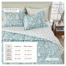 Reversible Christmas Comforter and Sham Set - Holiday / Lodge Odette Collection by Great Bay Home