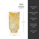 Gatsby Highball Glasses Set of 2 by Viski