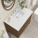 James Martin Myrrin 36" Single Bathroom Vanity, Mid-Century Walnut