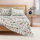 Turkish Cotton Christmas Flannel Sheet - Whittaker Collection by Great Bay Home