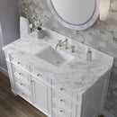 James Martin Bristol 48" Single Bathroom Vanity, Bright White