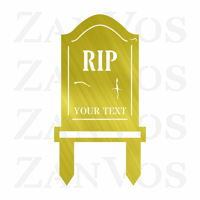 Tombstone Monogram Yard Stake