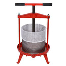 Fruit and Wine Press With T-Shaped Hand Shank, 3.69 Gallon / 14L - Red