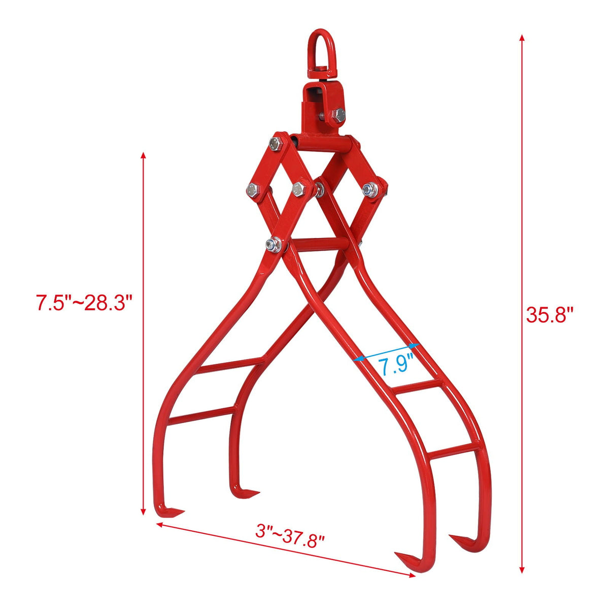 Heavy-Duty 4 Claw Timber Log Lifting Tongs Grabber, photo 6 of 8