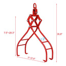 Heavy-Duty 4 Claw Timber Log Lifting Tongs Grabber