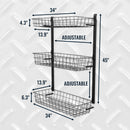 G-Basket | Adjustable Wall Storage System | Holds 120 lbs