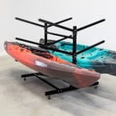 G-Watersport 6 Kayak & Canoe Rack | 6 Levels With Wheels | Double-Sided | Black by StoreYourBoard