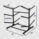 G-Watersport 6 Kayak & Canoe Rack | 6 Levels With Wheels | Double-Sided | Black by StoreYourBoard