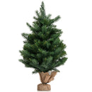 24 Inch Tabletop Fir Artificial Christmas Tree with LED Lights by LJGDeals