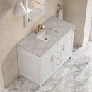 James Martin Bellshire 48" Single Bathroom Vanity, Bright White