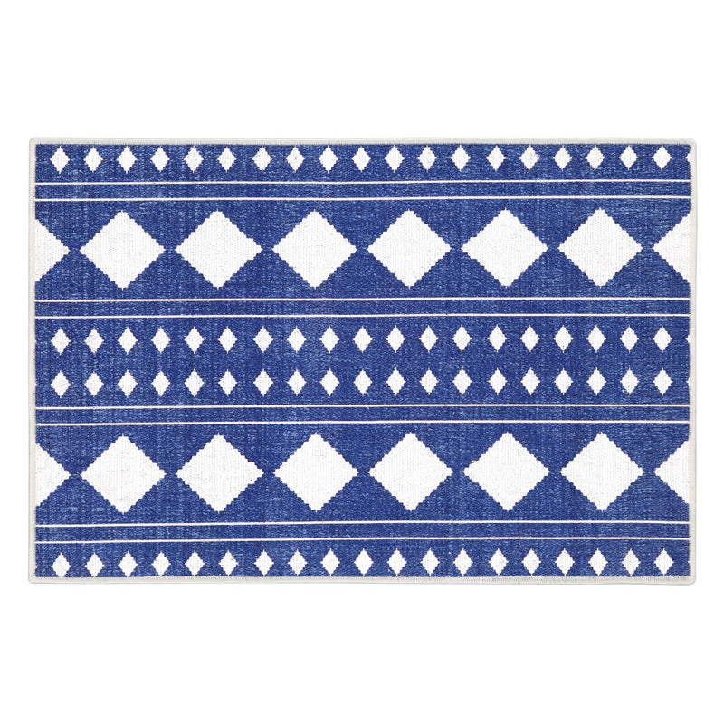 Sussexhome Diamond Collection 2 x 3 Foot Heavy Duty Low Pile Landing Rug Runner
