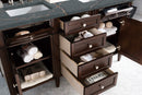 James Martin Brittany 60" Double Bathroom Vanity, Burnished Mahogany
