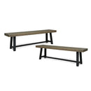 Acacia Outdoor Bench in Sandblast Finish