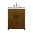 James Martin Bellshire 30" Single Bathroom Vanity, Honey Oak
