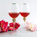 Large Diamond Wine Glasses - 15 Ounce (2, Clear)