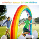 Inflatable Rainbow Sprinkler Backyard Games Outside Water Toy Yard by LJGDeals