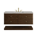 James Martin Allamari 48" Floating Single Bathroom Vanity, Sable