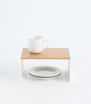 Stackable Countertop Shelf - Two Sizes - Steel + Wood