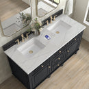James Martin Lorelai 60" Double Bathroom Vanity, Black Onyx