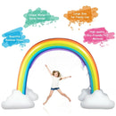 Inflatable Rainbow Sprinkler Backyard Games Outside Water Toy Yard by LJGDeals