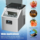 48lbs Stainless Ice Maker with LCD & Self-Cleaning by DirectDeals