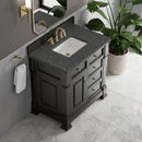 James Martin Brookfield 36" Single Bathroom Vanity, Black Onyx