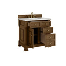 James Martin Brookfield 36" Single Bathroom Vanity, Honey Oak