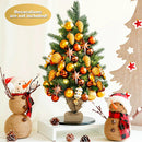 24 Inch Tabletop Fir Artificial Christmas Tree with LED Lights by LJGDeals