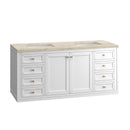 James Martin Chicago 60" Double Bathroom Vanity, Glossy White